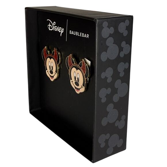Disney BAUBLEBAR Earrings Mickey Mouse Halloween Devil Costume Stud Earrings - Picture 2 of 6